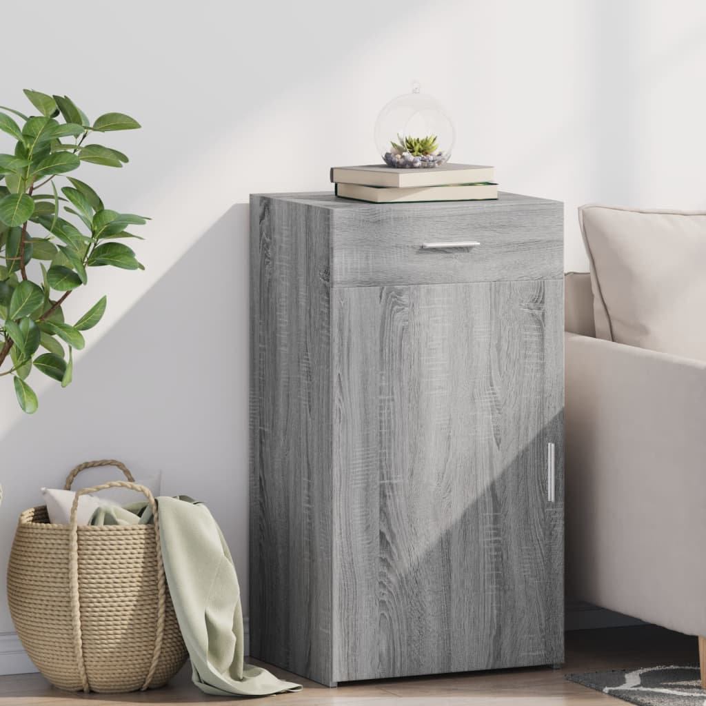 Dressoir 50x42,5x93 cm bewerkt hout grijs sonoma eikenkleurig is nu te koop bij PeponiXL, paradijselijk wonen!