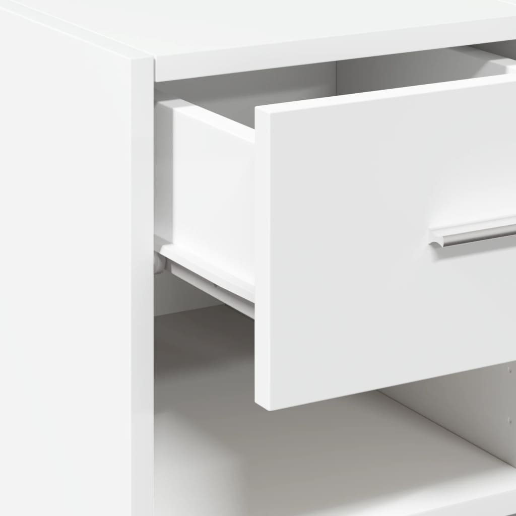Dressoir 30x42,5x93 cm bewerkt hout wit is nu te koop bij PeponiXL, paradijselijk wonen!