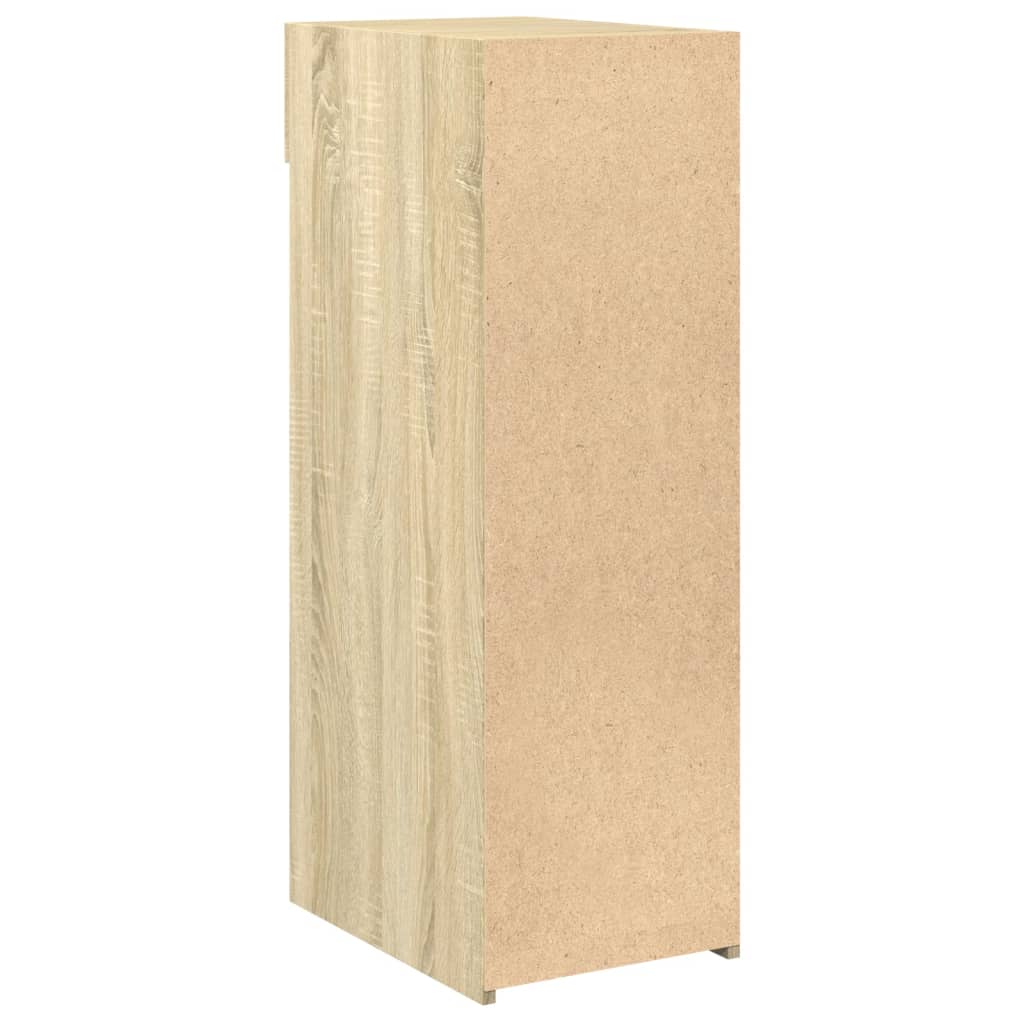 Dressoir 30x42,5x93 cm bewerkt hout sonoma eikenkleurig is nu te koop bij PeponiXL, paradijselijk wonen!
