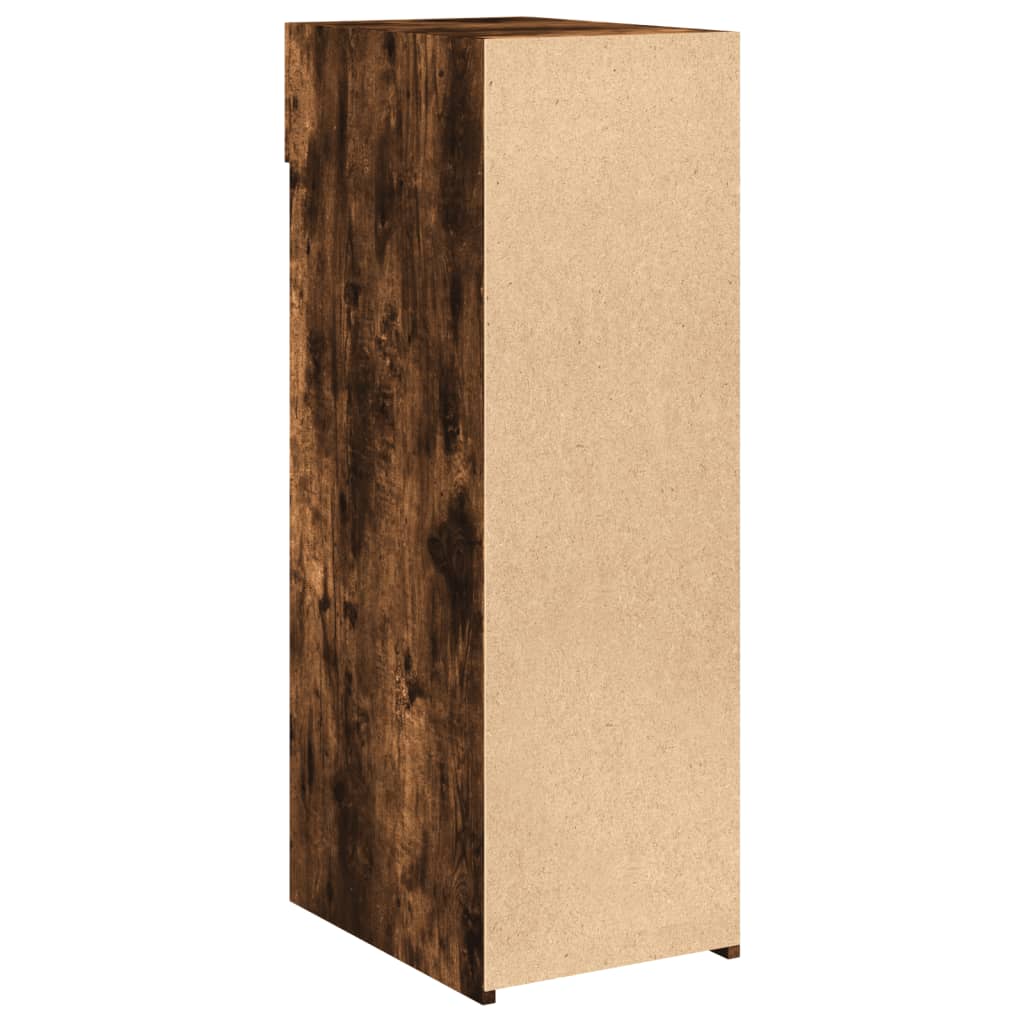 Dressoir 30x42,5x93 cm bewerkt hout gerookt eikenkleurig is nu te koop bij PeponiXL, paradijselijk wonen!