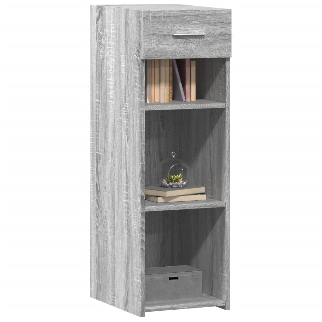 Dressoir 30x42,5x93 cm bewerkt hout grijs sonoma eikenkleurig is nu te koop bij PeponiXL, paradijselijk wonen!