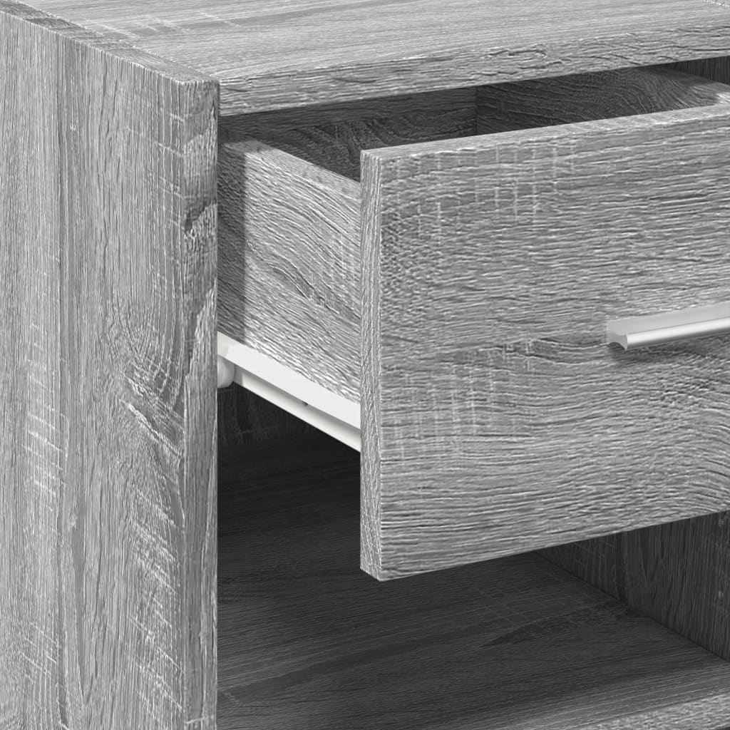 Dressoir 30x42,5x93 cm bewerkt hout grijs sonoma eikenkleurig is nu te koop bij PeponiXL, paradijselijk wonen!