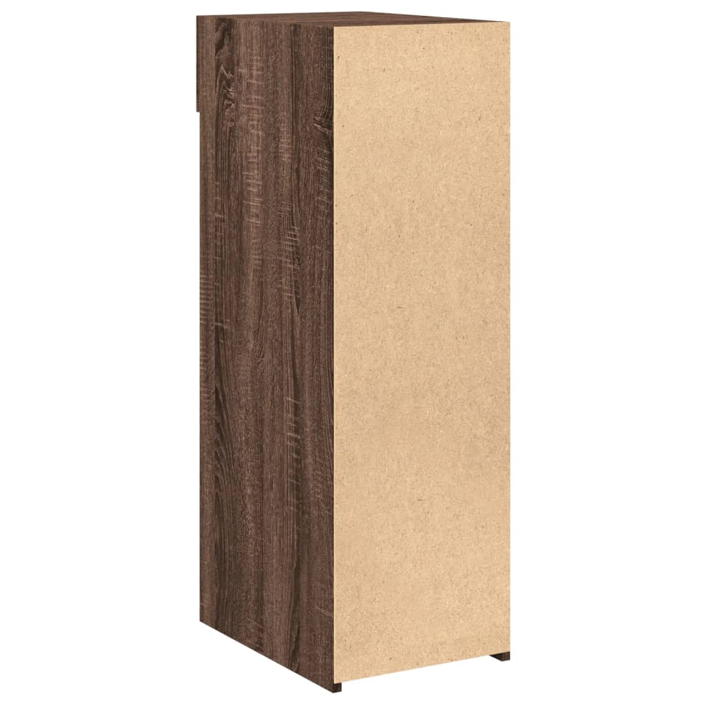 Dressoir 30x42,5x93 cm bewerkt hout bruin eikenkleur is nu te koop bij PeponiXL, paradijselijk wonen!