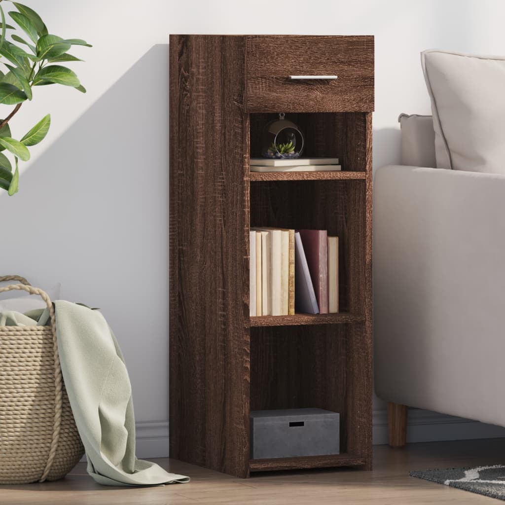 Dressoir 30x42,5x93 cm bewerkt hout bruin eikenkleur is nu te koop bij PeponiXL, paradijselijk wonen!
