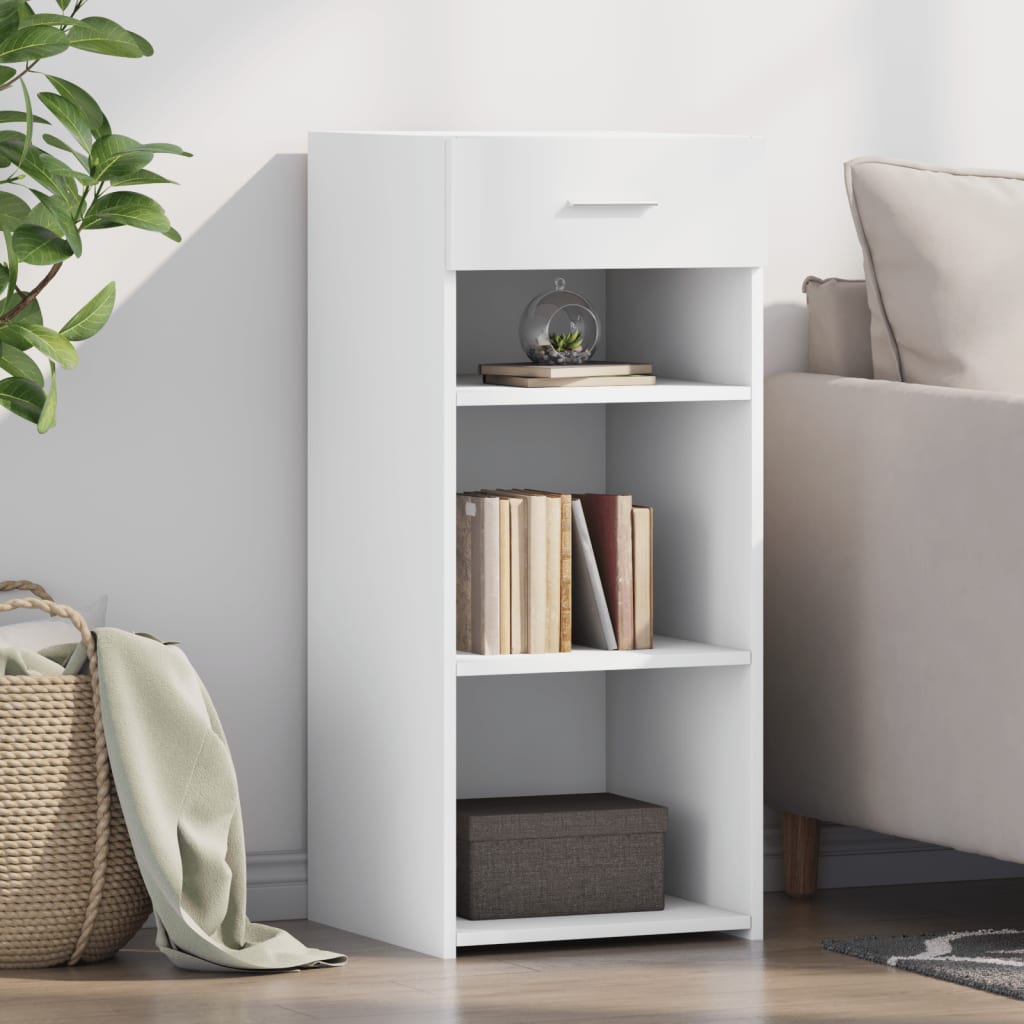 Dressoir 40x42,5x93 cm bewerkt hout wit is nu te koop bij PeponiXL, paradijselijk wonen!