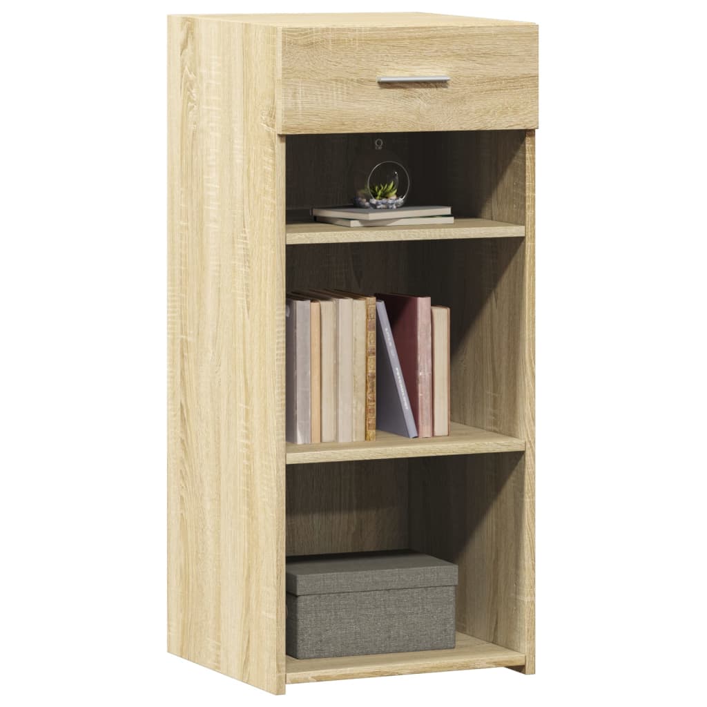 Dressoir 40x42,5x93 cm bewerkt hout sonoma eikenkleurig is nu te koop bij PeponiXL, paradijselijk wonen!