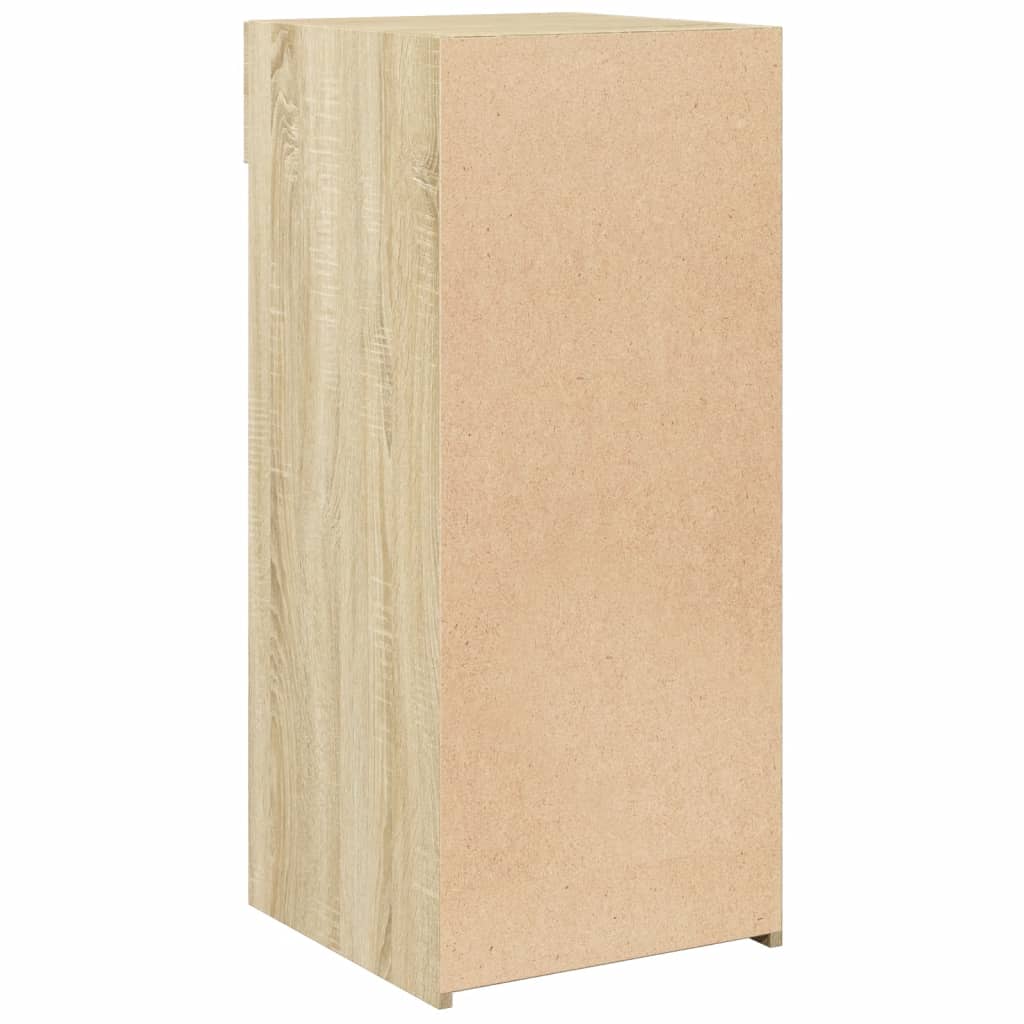 Dressoir 40x42,5x93 cm bewerkt hout sonoma eikenkleurig is nu te koop bij PeponiXL, paradijselijk wonen!