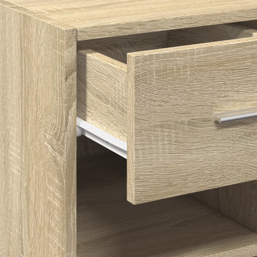 Dressoir 40x42,5x93 cm bewerkt hout sonoma eikenkleurig is nu te koop bij PeponiXL, paradijselijk wonen!