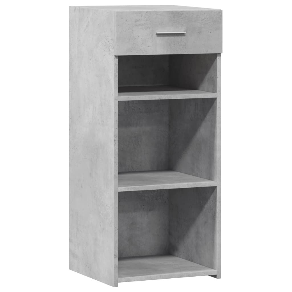 Dressoir 40x42,5x93 cm bewerkt hout betongrijs is nu te koop bij PeponiXL, paradijselijk wonen!