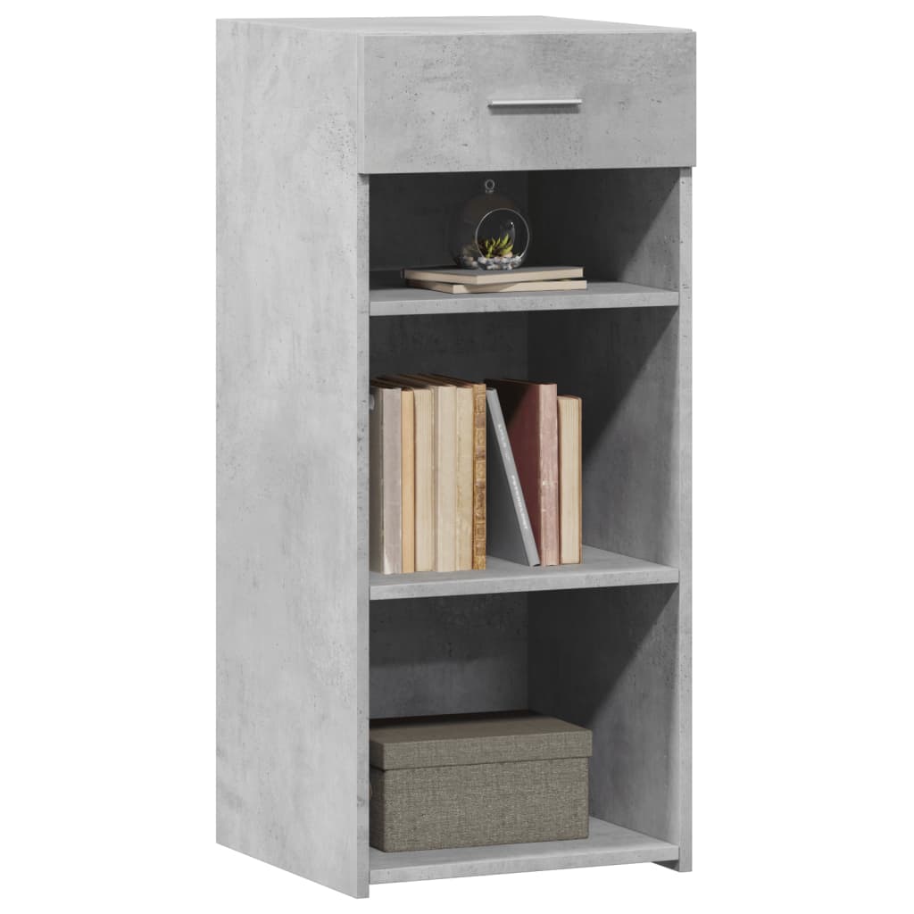 Dressoir 40x42,5x93 cm bewerkt hout betongrijs is nu te koop bij PeponiXL, paradijselijk wonen!