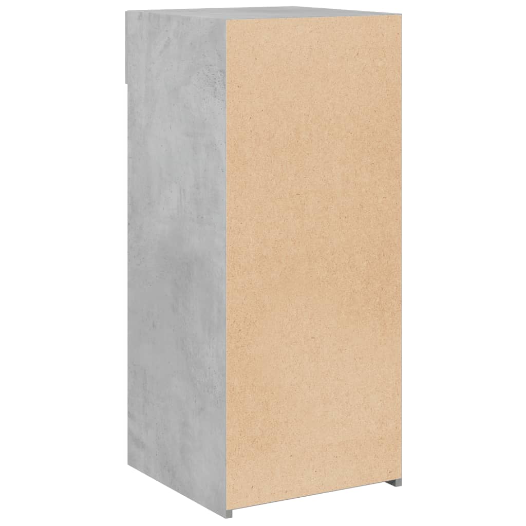 Dressoir 40x42,5x93 cm bewerkt hout betongrijs is nu te koop bij PeponiXL, paradijselijk wonen!