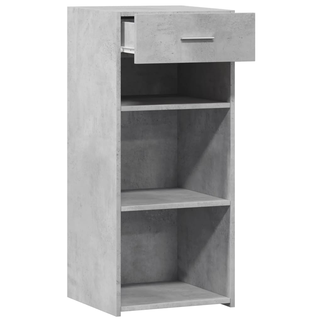 Dressoir 40x42,5x93 cm bewerkt hout betongrijs is nu te koop bij PeponiXL, paradijselijk wonen!