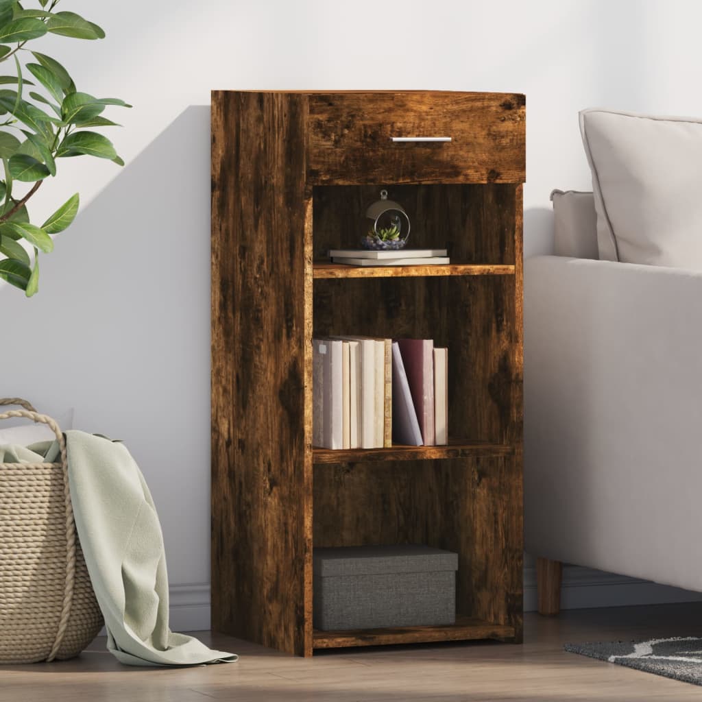 Dressoir 40x42,5x93 cm bewerkt hout gerookt eikenkleurig is nu te koop bij PeponiXL, paradijselijk wonen!