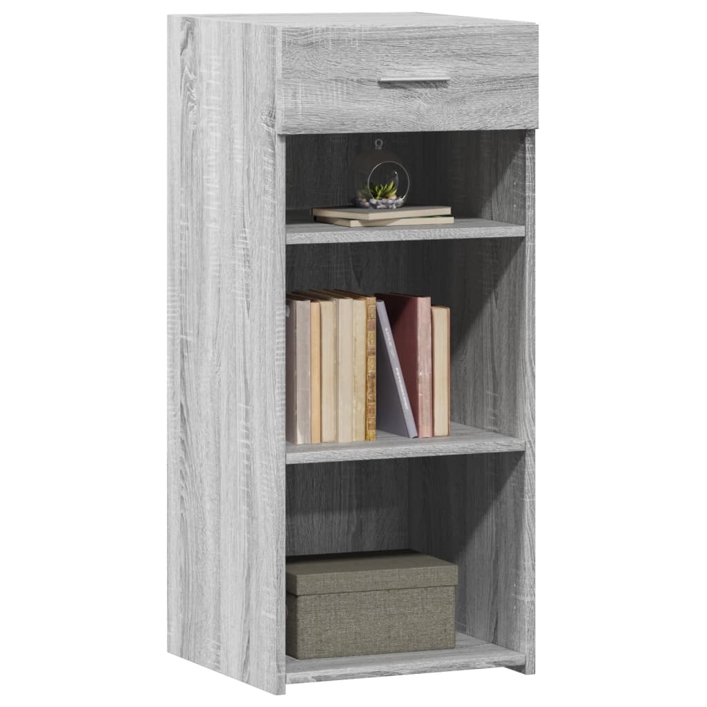 Dressoir 40x42,5x93 cm bewerkt hout grijs sonoma eikenkleur is nu te koop bij PeponiXL, paradijselijk wonen!
