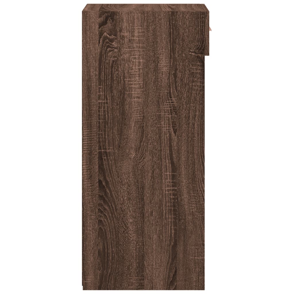 Dressoir 40x42,5x93 cm bewerkt hout bruin eikenkleur is nu te koop bij PeponiXL, paradijselijk wonen!