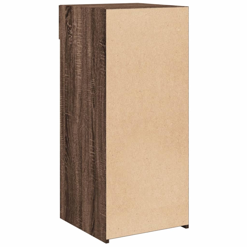 Dressoir 40x42,5x93 cm bewerkt hout bruin eikenkleur is nu te koop bij PeponiXL, paradijselijk wonen!