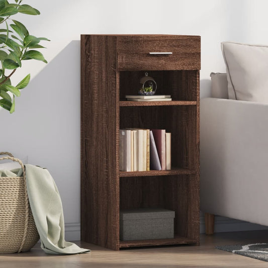 Dressoir 40x42,5x93 cm bewerkt hout bruin eikenkleur is nu te koop bij PeponiXL, paradijselijk wonen!