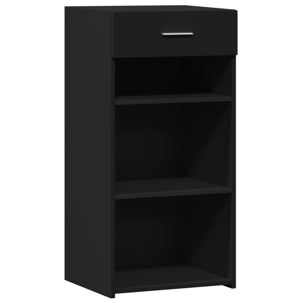 Dressoir 45x42,5x93 cm bewerkt hout zwart is nu te koop bij PeponiXL, paradijselijk wonen!