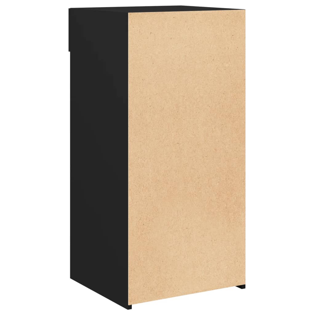 Dressoir 45x42,5x93 cm bewerkt hout zwart is nu te koop bij PeponiXL, paradijselijk wonen!