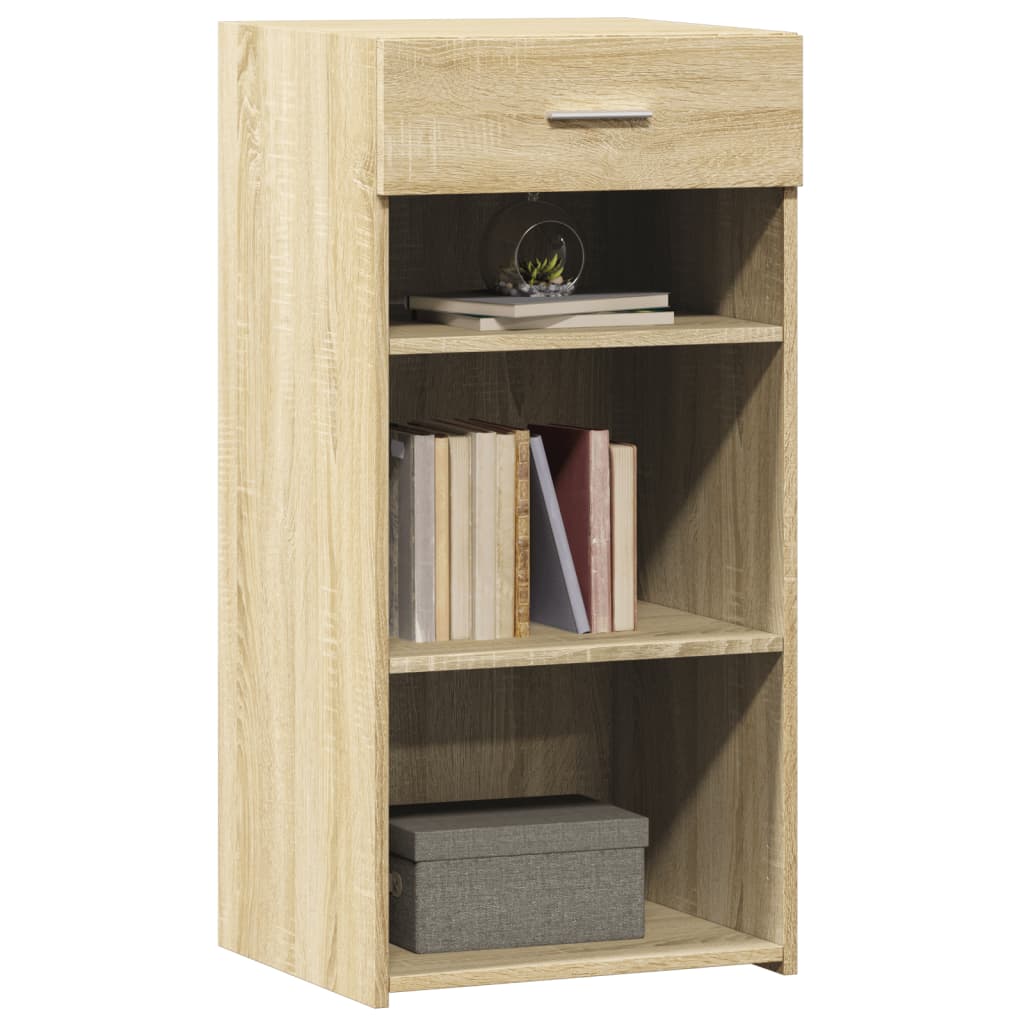 Dressoir 45x42,5x93 cm bewerkt hout sonoma eikenkleurig is nu te koop bij PeponiXL, paradijselijk wonen!