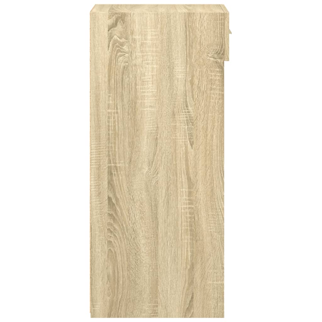 Dressoir 45x42,5x93 cm bewerkt hout sonoma eikenkleurig is nu te koop bij PeponiXL, paradijselijk wonen!