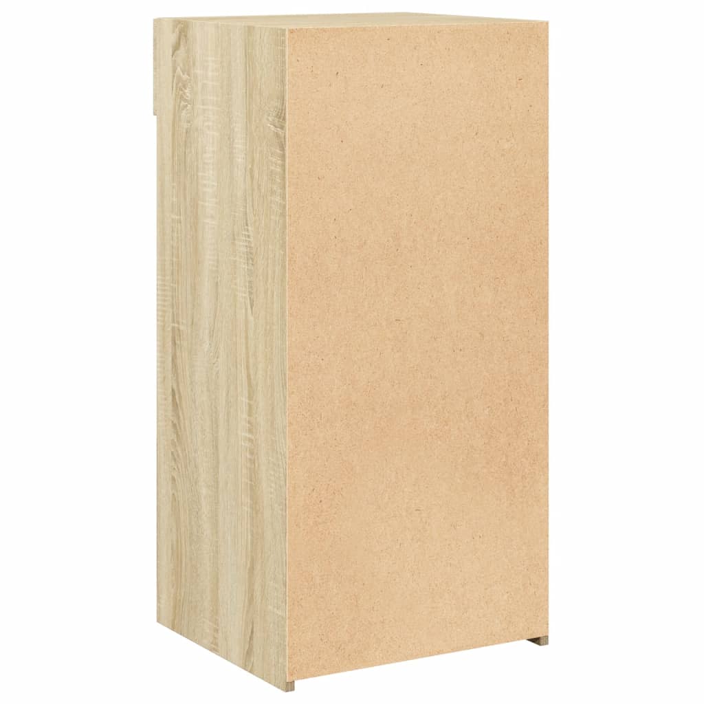 Dressoir 45x42,5x93 cm bewerkt hout sonoma eikenkleurig is nu te koop bij PeponiXL, paradijselijk wonen!