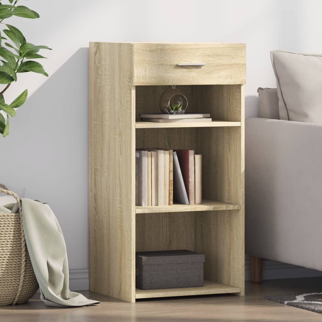 Dressoir 45x42,5x93 cm bewerkt hout sonoma eikenkleurig is nu te koop bij PeponiXL, paradijselijk wonen!