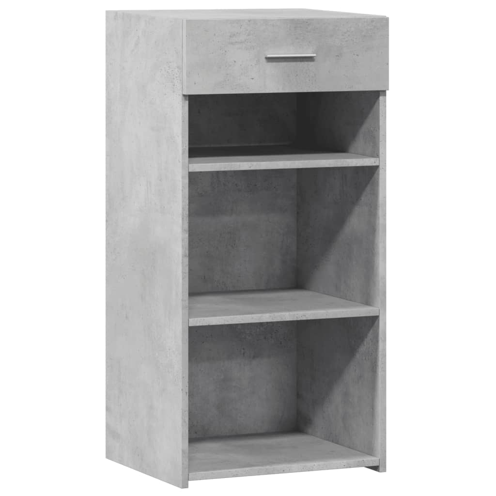 Dressoir 45x42,5x93 cm bewerkt hout betongrijs is nu te koop bij PeponiXL, paradijselijk wonen!