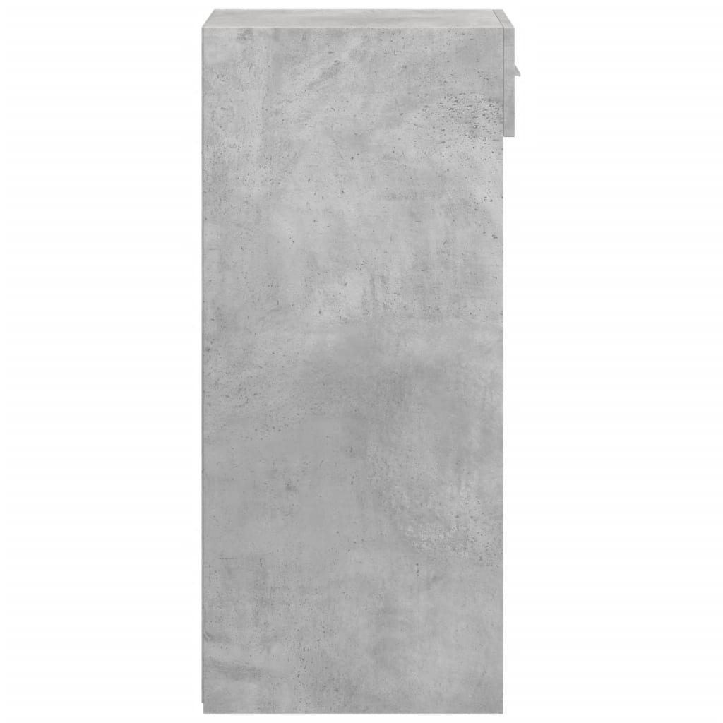 Dressoir 45x42,5x93 cm bewerkt hout betongrijs is nu te koop bij PeponiXL, paradijselijk wonen!
