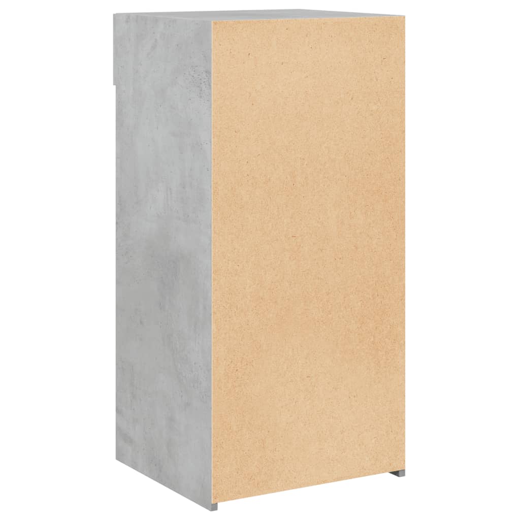 Dressoir 45x42,5x93 cm bewerkt hout betongrijs is nu te koop bij PeponiXL, paradijselijk wonen!
