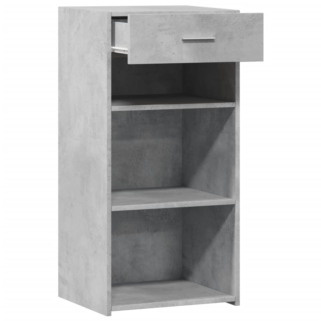 Dressoir 45x42,5x93 cm bewerkt hout betongrijs is nu te koop bij PeponiXL, paradijselijk wonen!