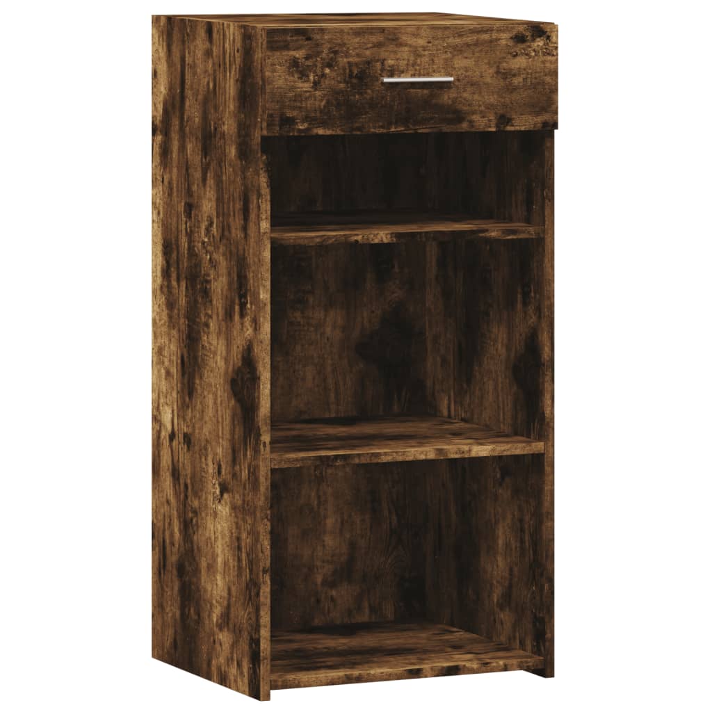 Dressoir 45x42,5x93 cm bewerkt hout gerookt eikenkleurig is nu te koop bij PeponiXL, paradijselijk wonen!