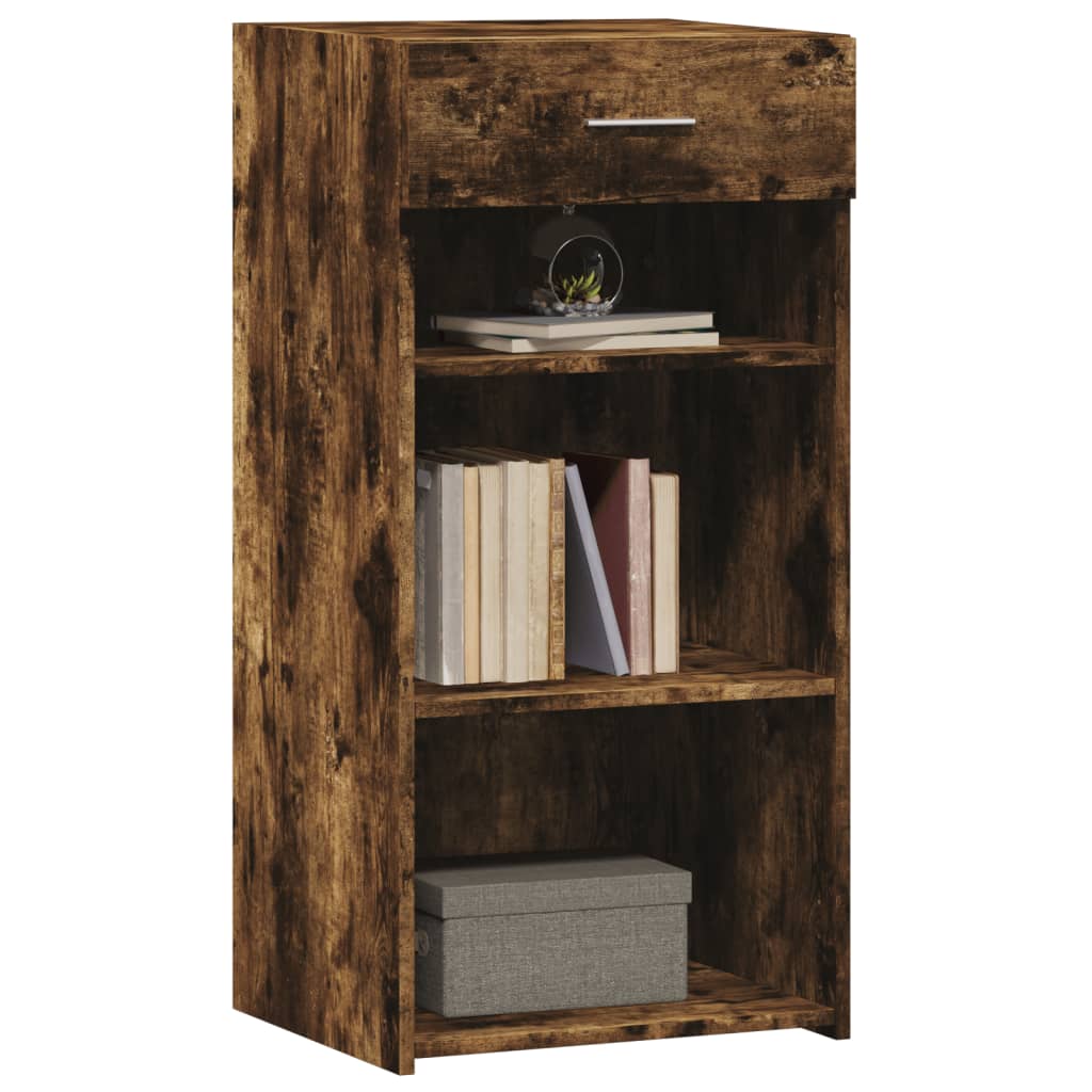 Dressoir 45x42,5x93 cm bewerkt hout gerookt eikenkleurig is nu te koop bij PeponiXL, paradijselijk wonen!