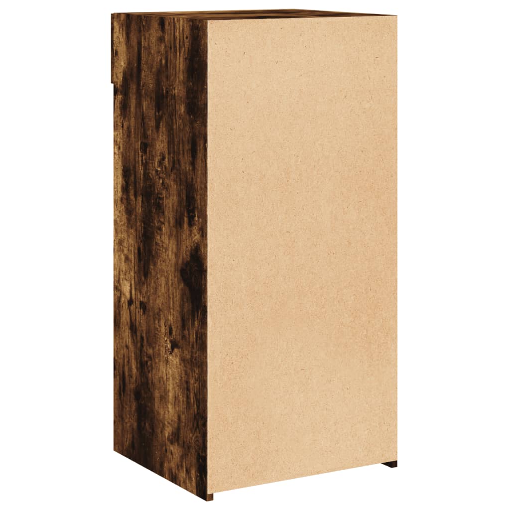Dressoir 45x42,5x93 cm bewerkt hout gerookt eikenkleurig is nu te koop bij PeponiXL, paradijselijk wonen!