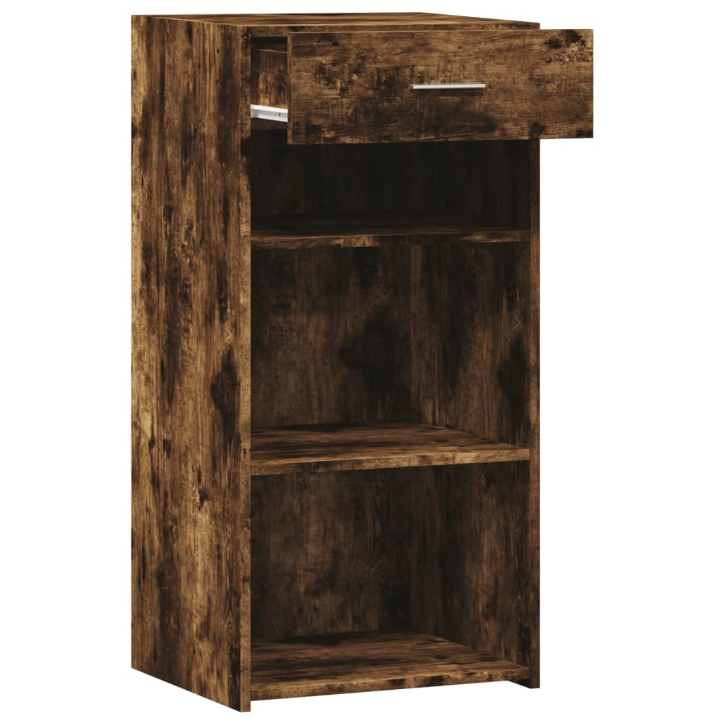 Dressoir 45x42,5x93 cm bewerkt hout gerookt eikenkleurig is nu te koop bij PeponiXL, paradijselijk wonen!