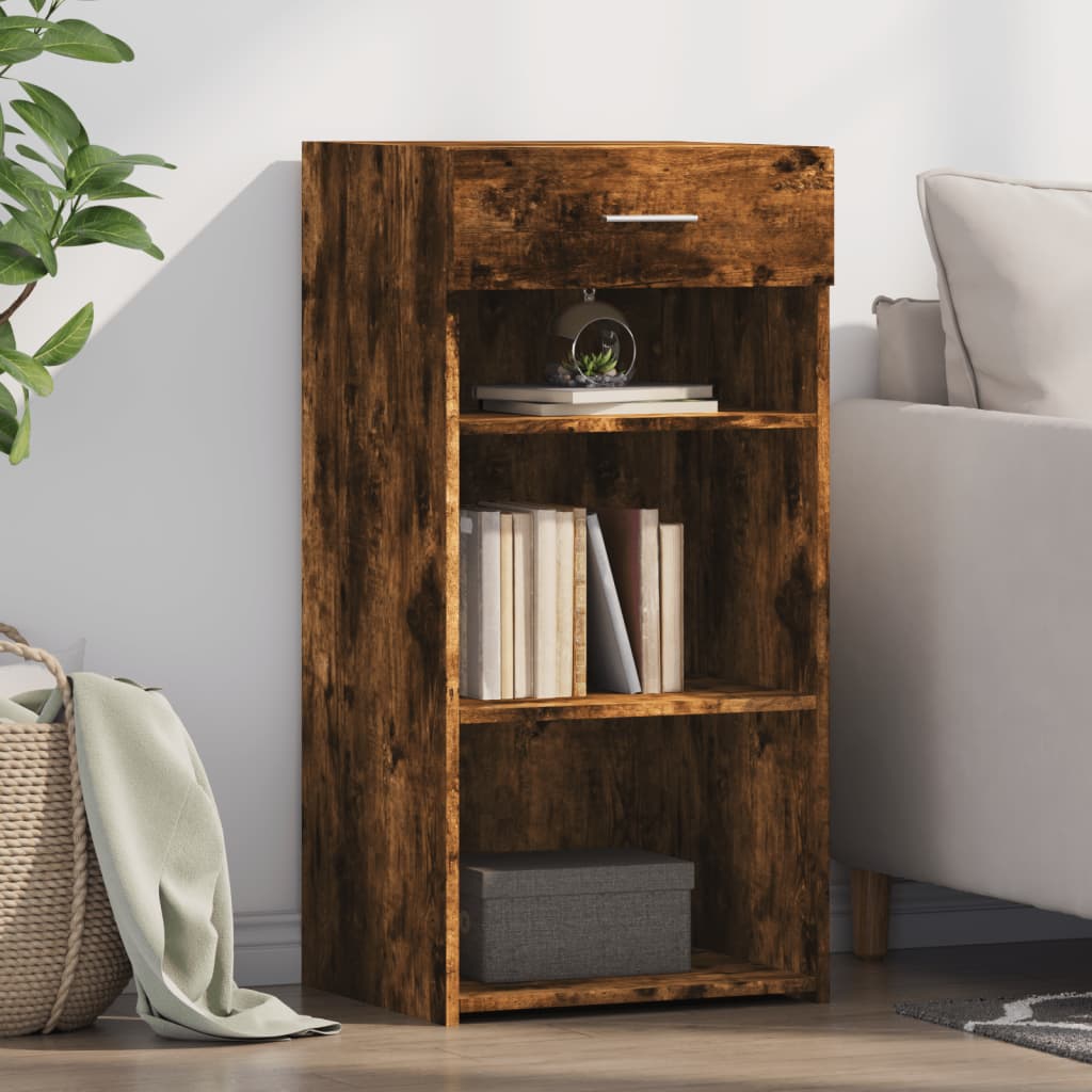 Dressoir 45x42,5x93 cm bewerkt hout gerookt eikenkleurig is nu te koop bij PeponiXL, paradijselijk wonen!