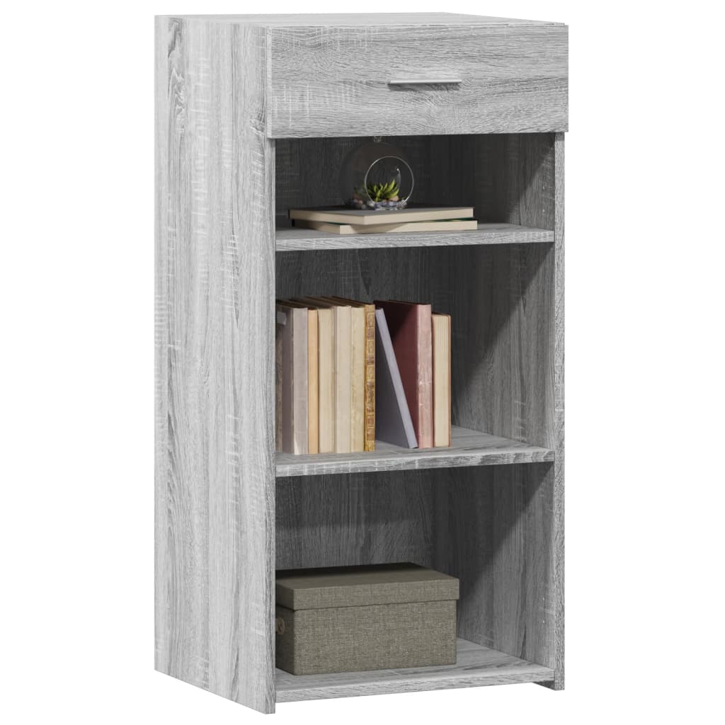 Dressoir 45x42,5x93 cm bewerkt hout grijs sonoma eikenkleurig is nu te koop bij PeponiXL, paradijselijk wonen!