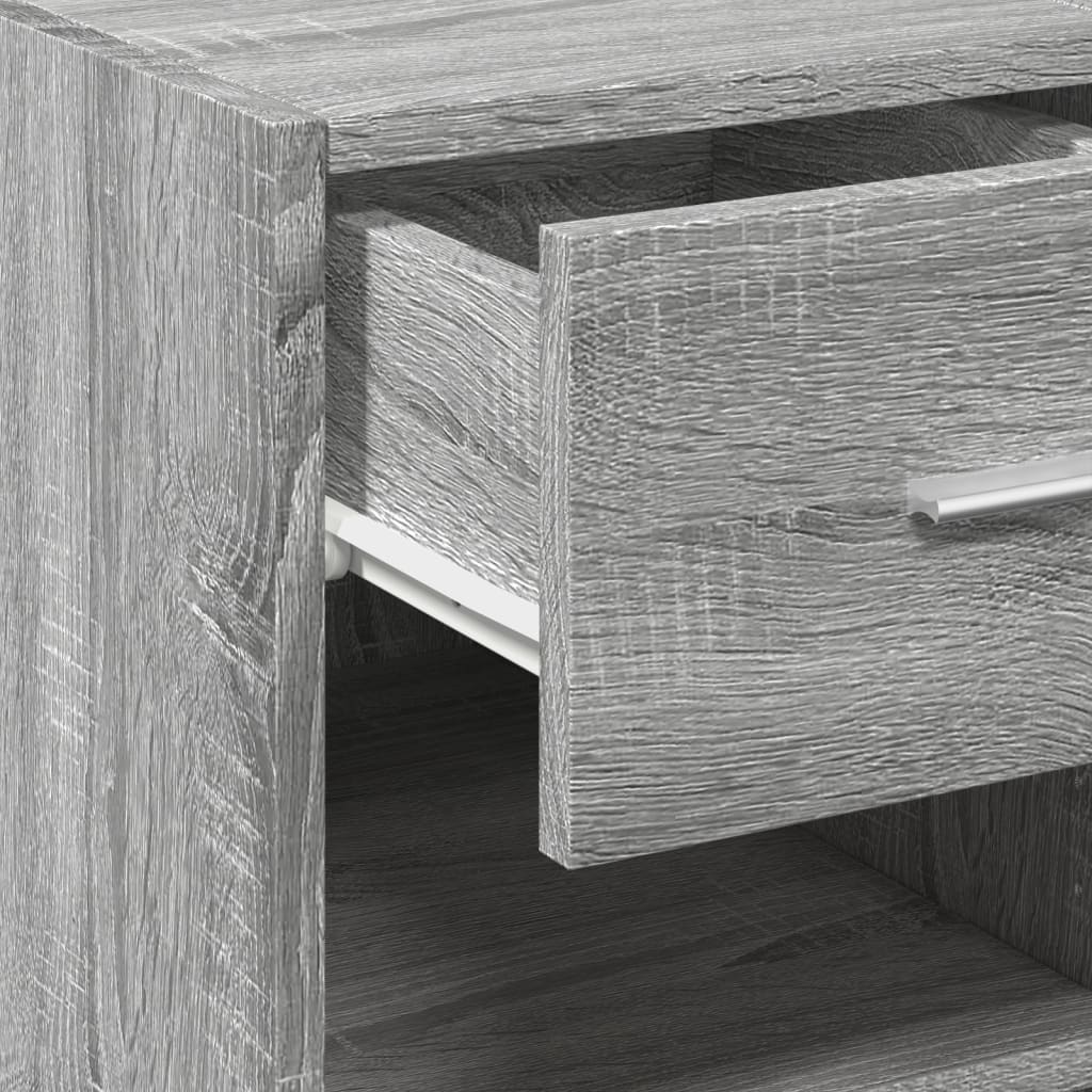 Dressoir 45x42,5x93 cm bewerkt hout grijs sonoma eikenkleurig is nu te koop bij PeponiXL, paradijselijk wonen!