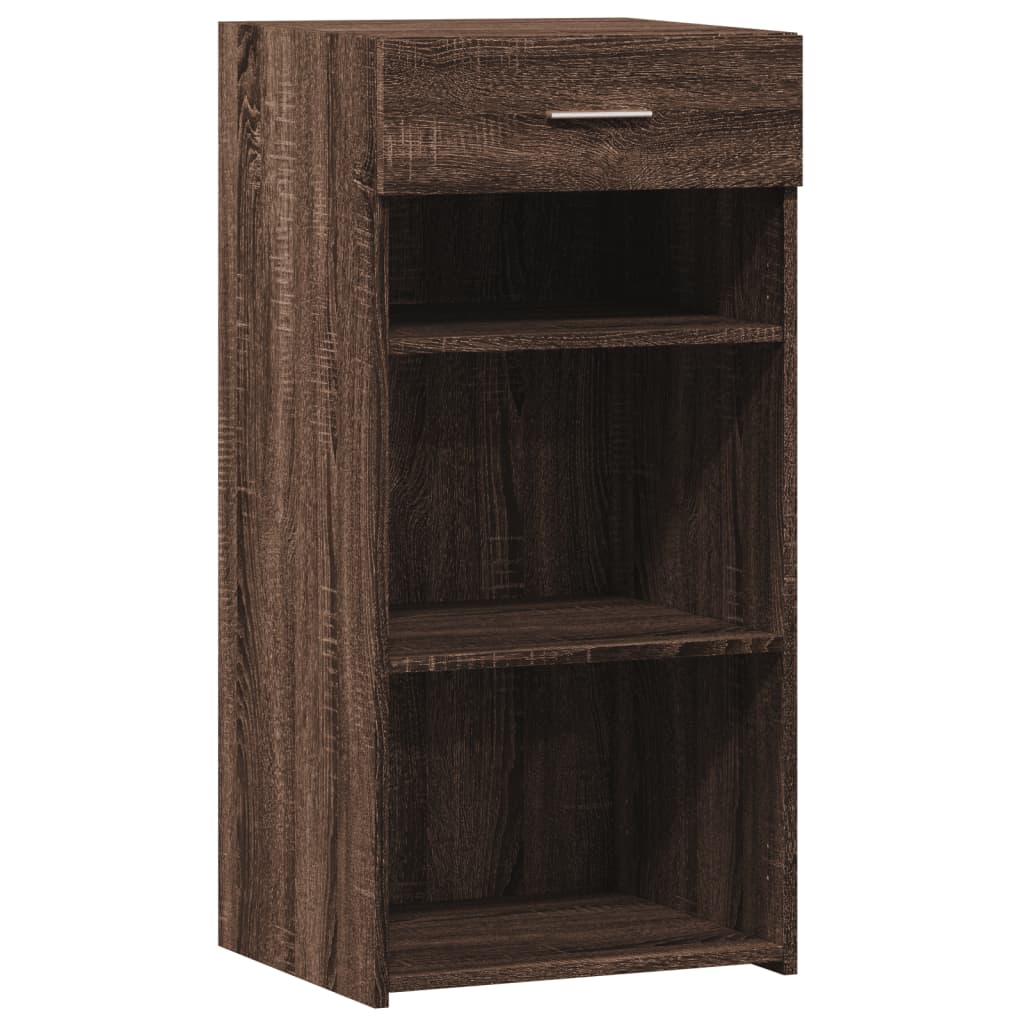 Dressoir 45x42,5x93 cm bewerkt hout bruin eikenkleur is nu te koop bij PeponiXL, paradijselijk wonen!