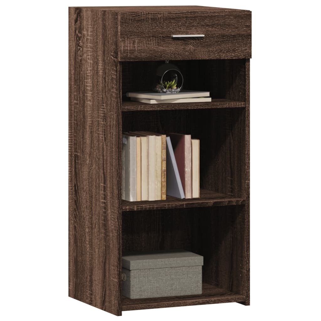 Dressoir 45x42,5x93 cm bewerkt hout bruin eikenkleur is nu te koop bij PeponiXL, paradijselijk wonen!