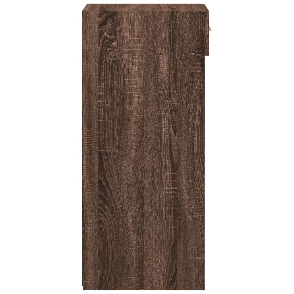 Dressoir 45x42,5x93 cm bewerkt hout bruin eikenkleur is nu te koop bij PeponiXL, paradijselijk wonen!