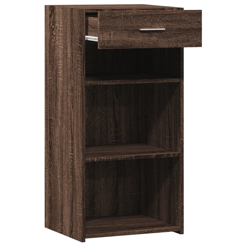 Dressoir 45x42,5x93 cm bewerkt hout bruin eikenkleur is nu te koop bij PeponiXL, paradijselijk wonen!
