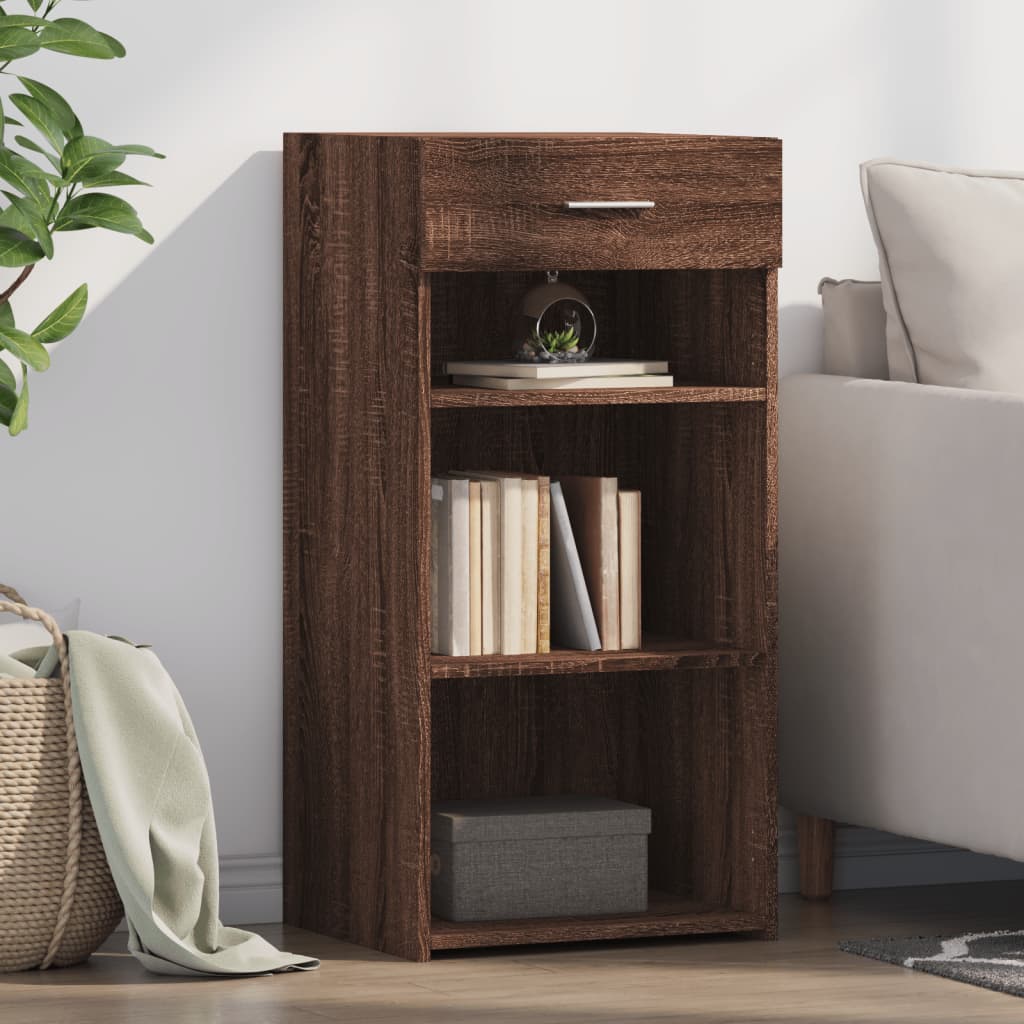 Dressoir 45x42,5x93 cm bewerkt hout bruin eikenkleur is nu te koop bij PeponiXL, paradijselijk wonen!