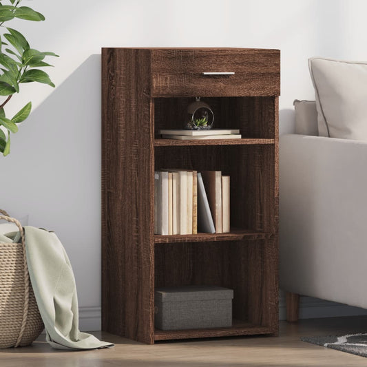 Dressoir 45x42,5x93 cm bewerkt hout bruin eikenkleur is nu te koop bij PeponiXL, paradijselijk wonen!
