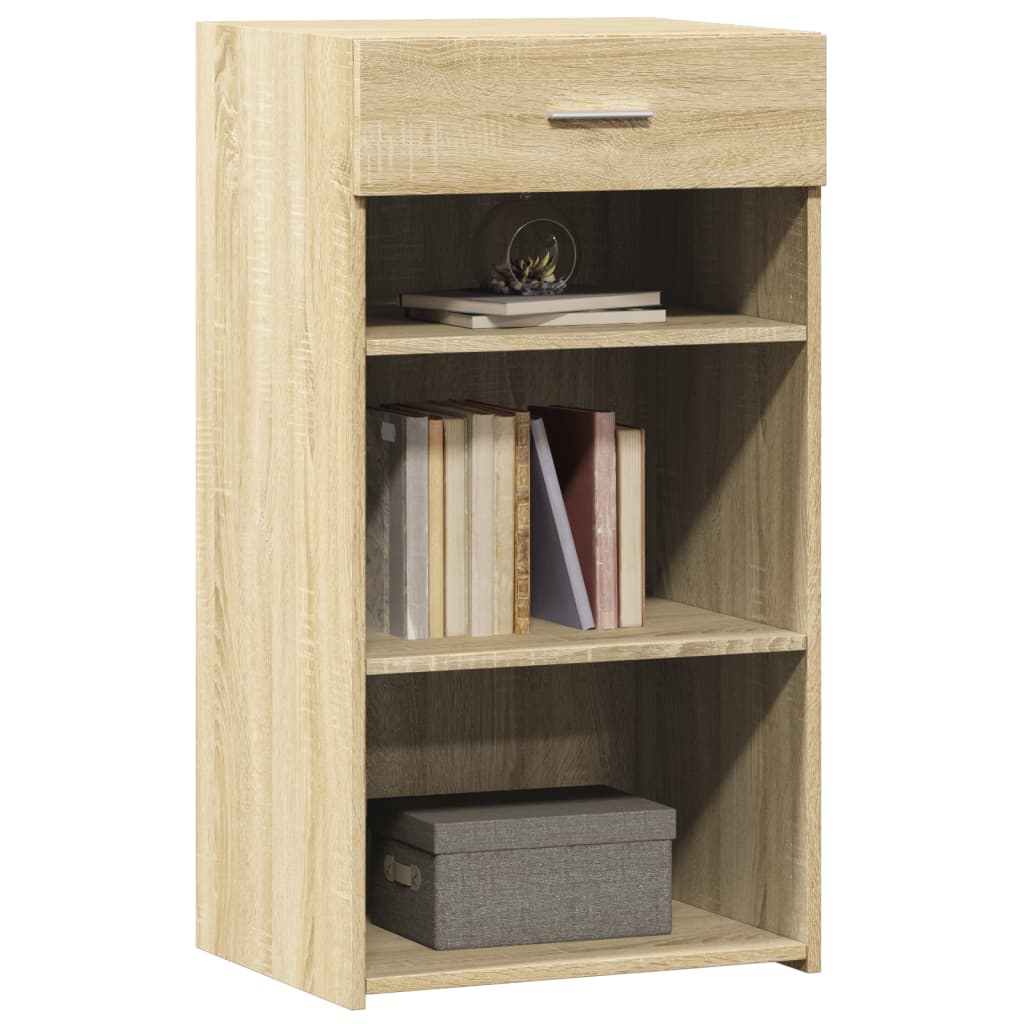 Dressoir 50x42,5x93 cm bewerkt hout sonoma eikenkleurig is nu te koop bij PeponiXL, paradijselijk wonen!
