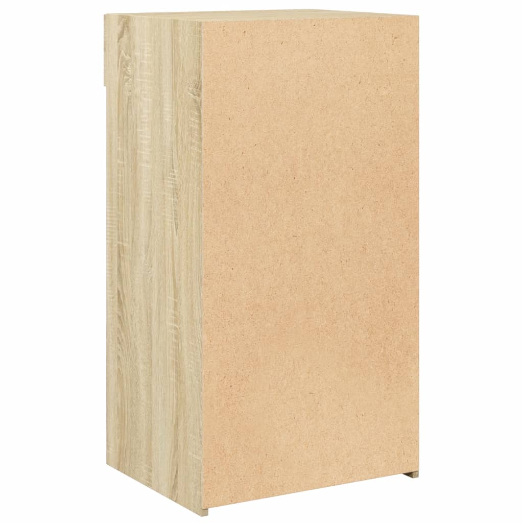 Dressoir 50x42,5x93 cm bewerkt hout sonoma eikenkleurig is nu te koop bij PeponiXL, paradijselijk wonen!
