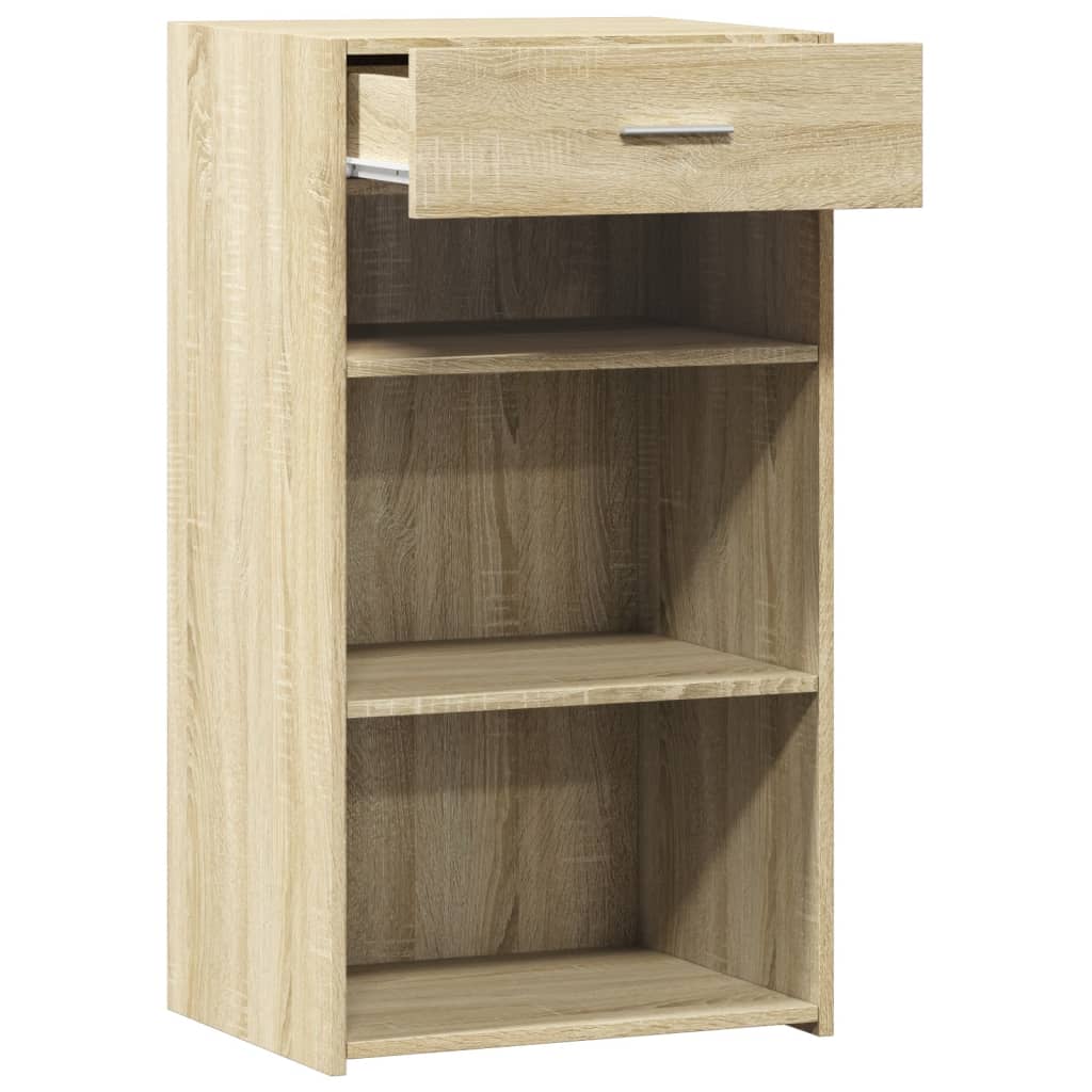 Dressoir 50x42,5x93 cm bewerkt hout sonoma eikenkleurig is nu te koop bij PeponiXL, paradijselijk wonen!