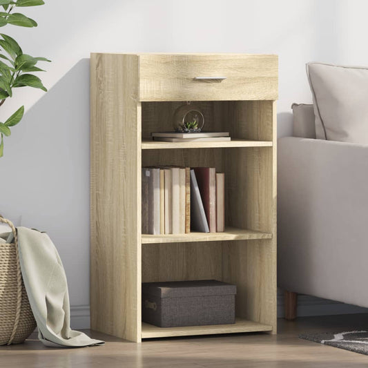 Dressoir 50x42,5x93 cm bewerkt hout sonoma eikenkleurig is nu te koop bij PeponiXL, paradijselijk wonen!