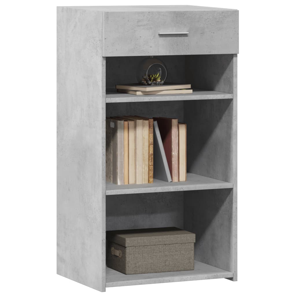 Dressoir 50x42,5x93 cm bewerkt hout betongrijs is nu te koop bij PeponiXL, paradijselijk wonen!