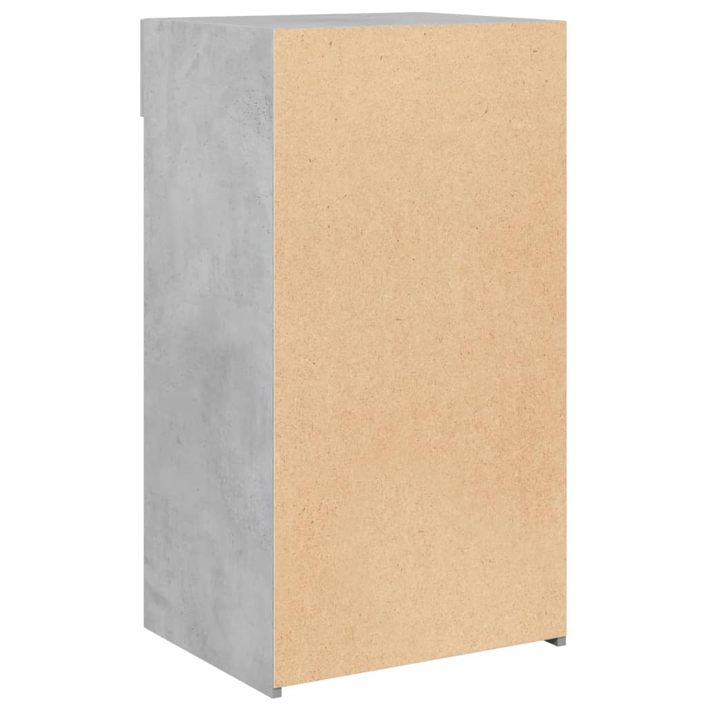 Dressoir 50x42,5x93 cm bewerkt hout betongrijs is nu te koop bij PeponiXL, paradijselijk wonen!
